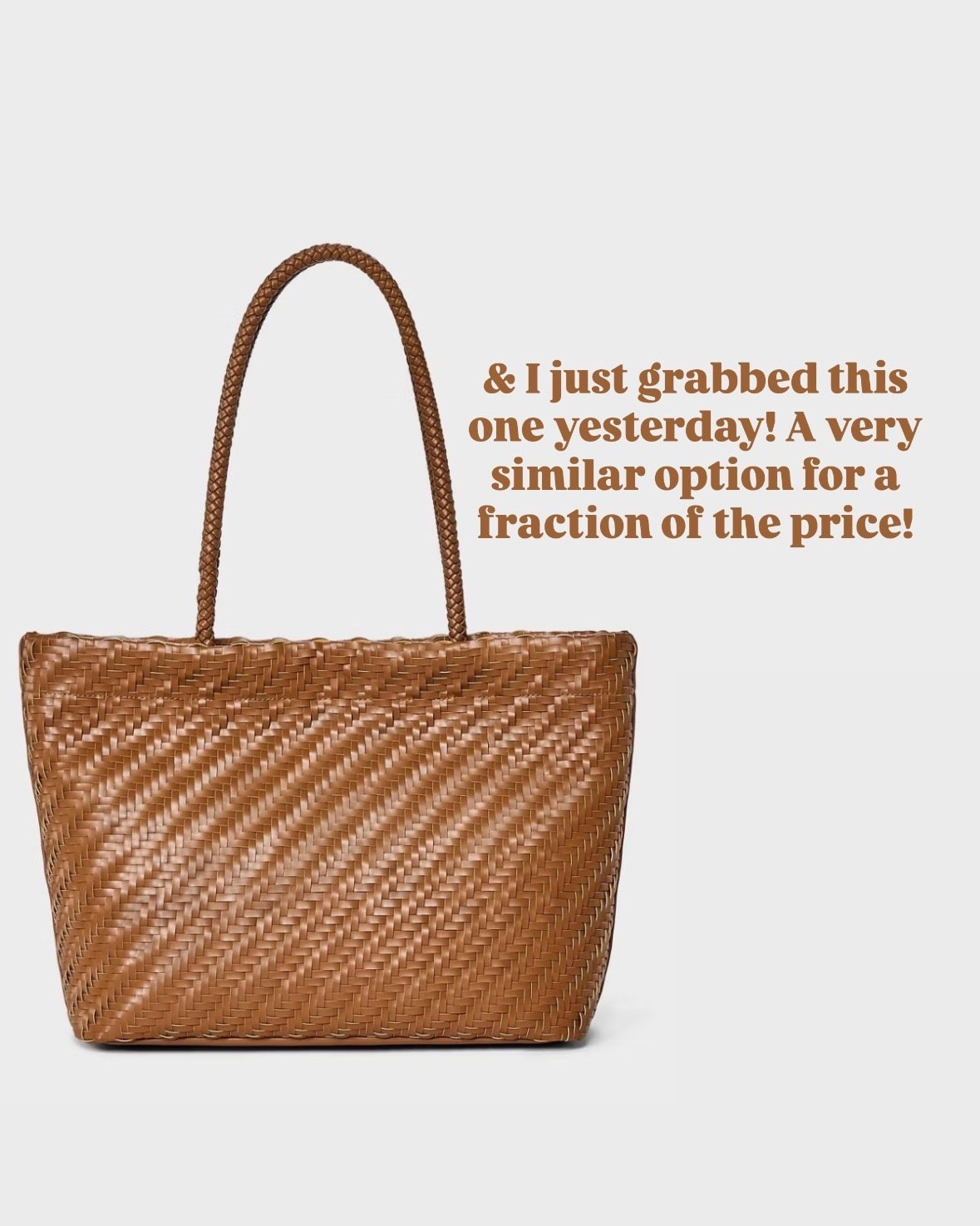 Another great option for a woven leather tote! Love this affordable option!

Loverly Grey, work tote, leather tote, woven tote

#LTKTravel #LTKWorkwear