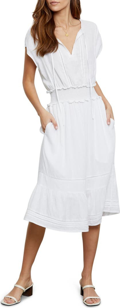 Ashlyn Stripe Linen Blend Dress | Nordstrom