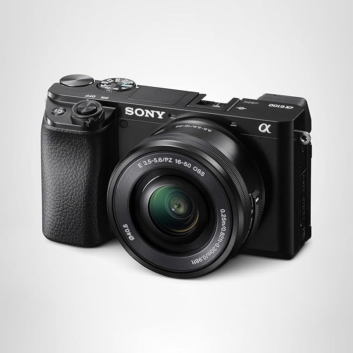 Sony Alpha A6100 Mirrorless Camera with 16-50mm Zoom Lens, Black (ILCE6100L/B) | Amazon (US)