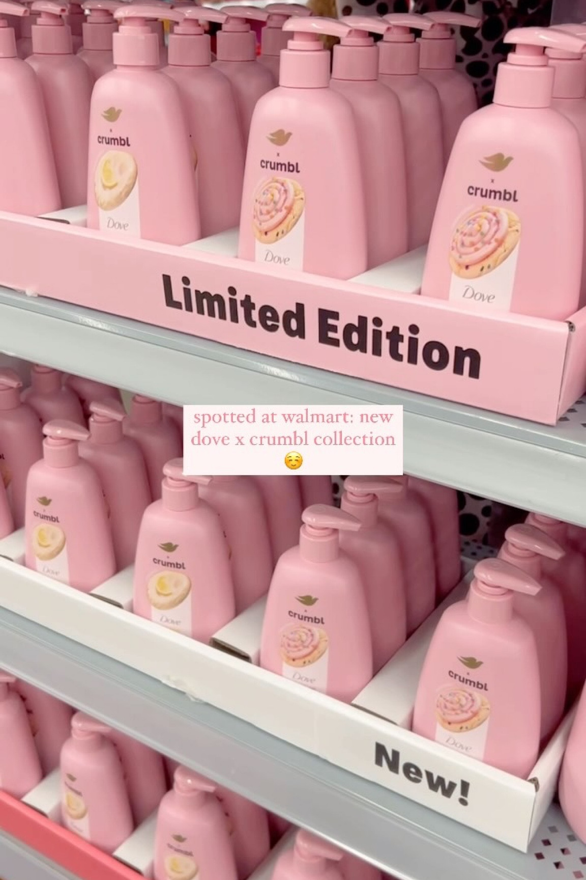 spotted at walmart: @dove's new collection with @crumbl cookies ☺️

these three smell amazing! have you tried them yet? if so, let me know your thoughts below 🫶🏻

#selfcarepage #selfcaresunday #selfcarebodycare #bodycareroutine #bodycarecollection #bodycareproducts #dovebodywash #valentinesdaygiftideas #winterselfcare #dovesoap #crumblcookie #lemonbodycare #walmarthaul #hygienepage #hygieneproduct #pamperroutine