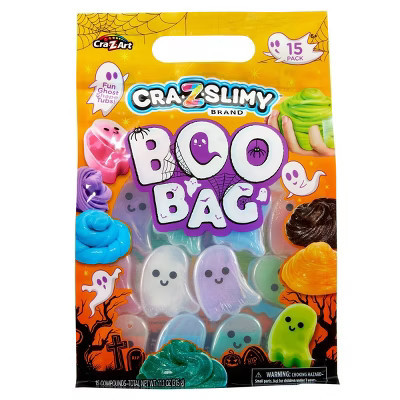 Cra-Z-Slimy Halloween Boo Bag Party - 15pk: Includes 5 Colors, Creativity Focused, Slimes & Putties Set | Target