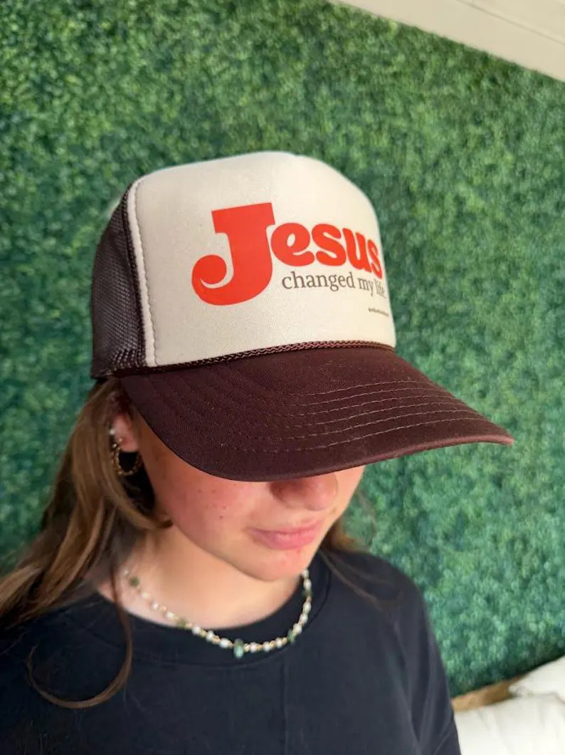 Jesus Changed My Life Trucker Hat | Etsy (Global)