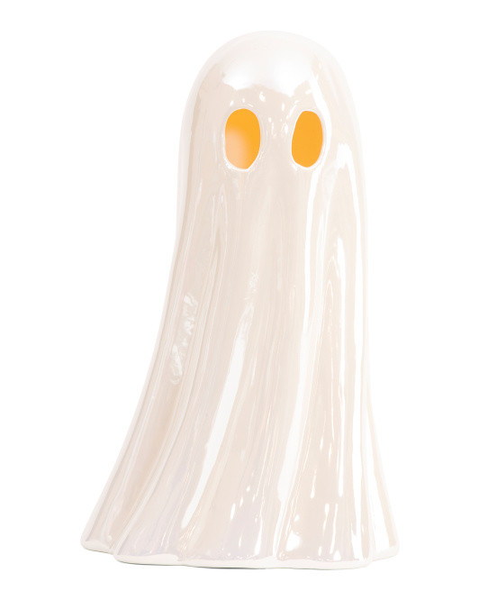 13in Led Ceramic Irridescent Ghost Decor | Halloween | Marshalls | Marshalls