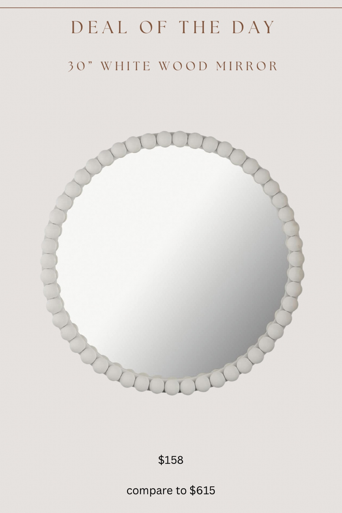 Gorgeous new high end inspired 30” mirror!! One of the best prices I’ve ever found for this style & size 

#LTKSaleAlert #LTKHome