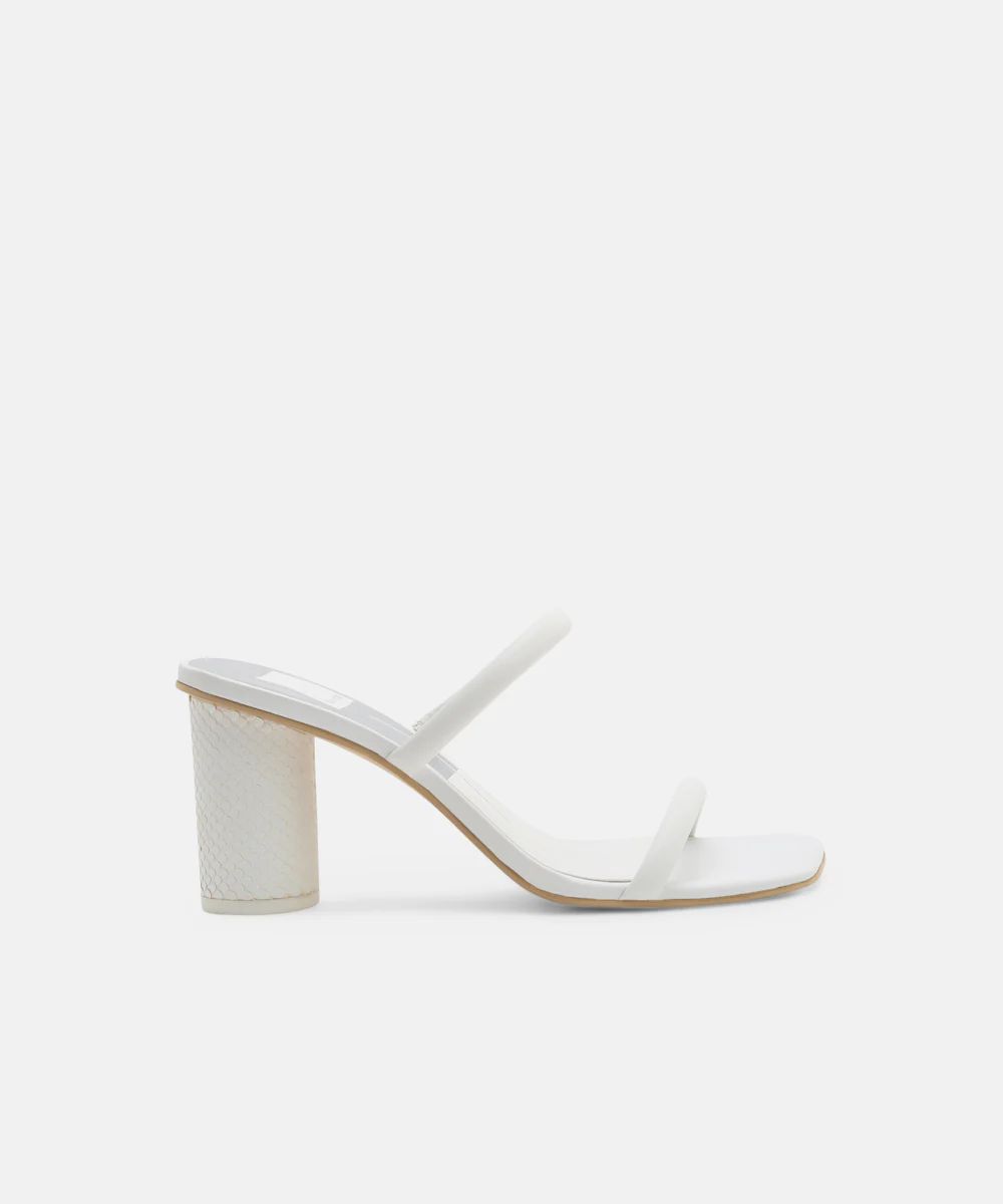 NOLES HEELS IN WHITE | DolceVita.com