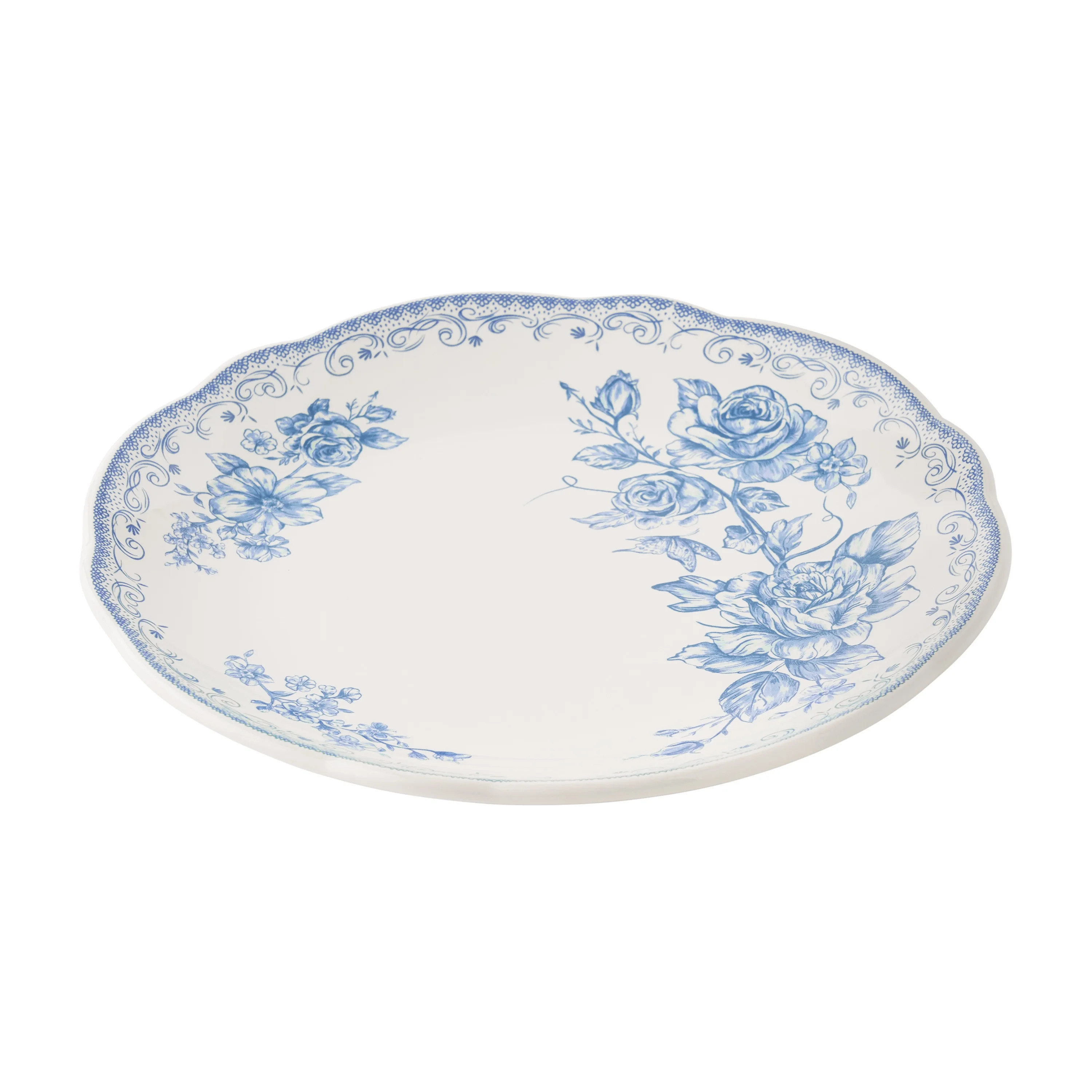 The Pioneer Woman Agatha Stoneware Salad Plate, Blue | Walmart (US)