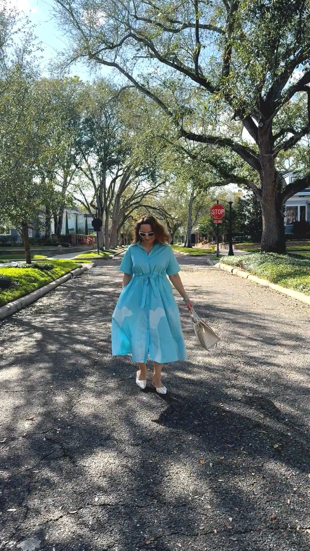 The perfect lightweight spring shirt dress. And it has pockets! Runs big, I recommend sizing down. 