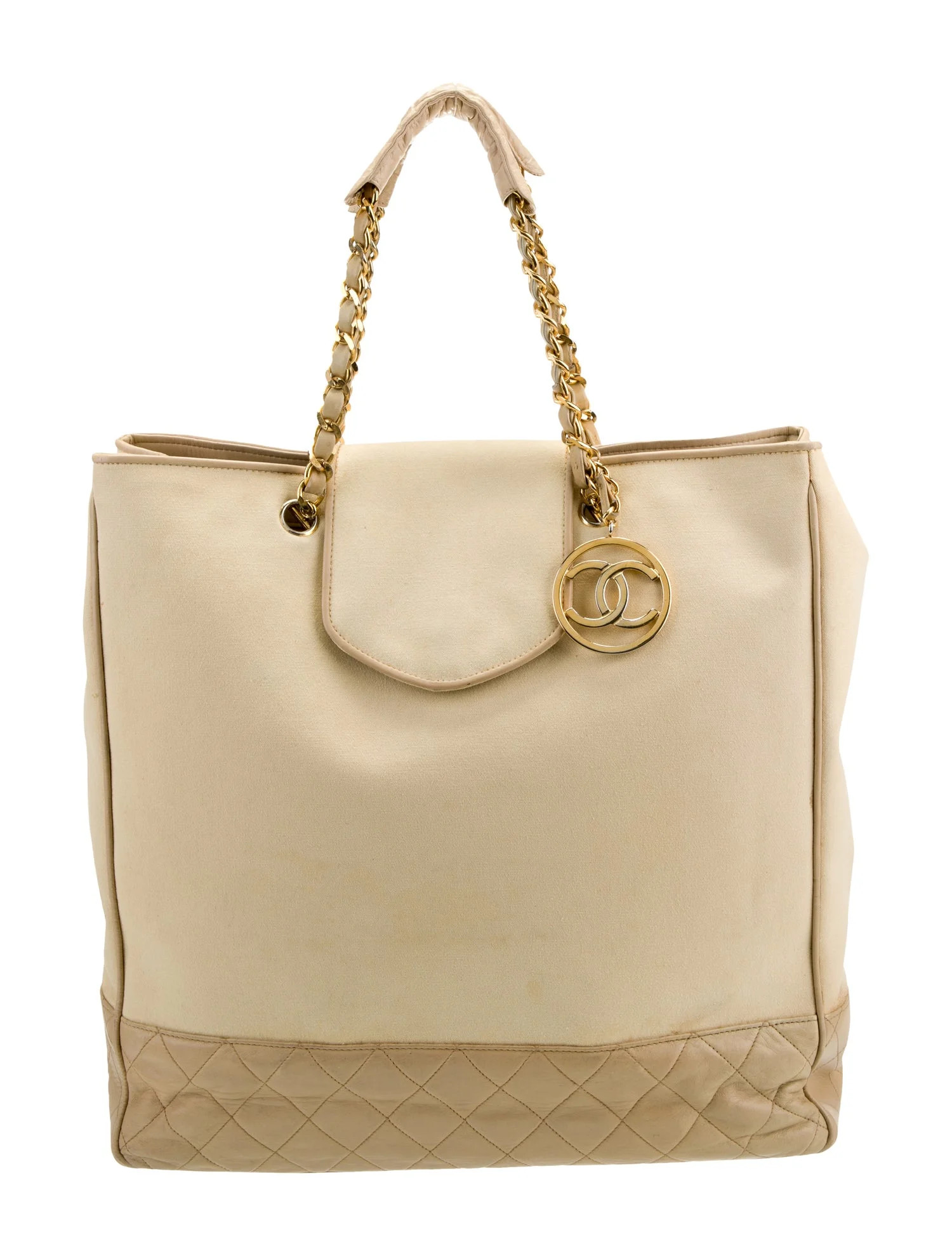 Canvas Chain CC Tote | The RealReal