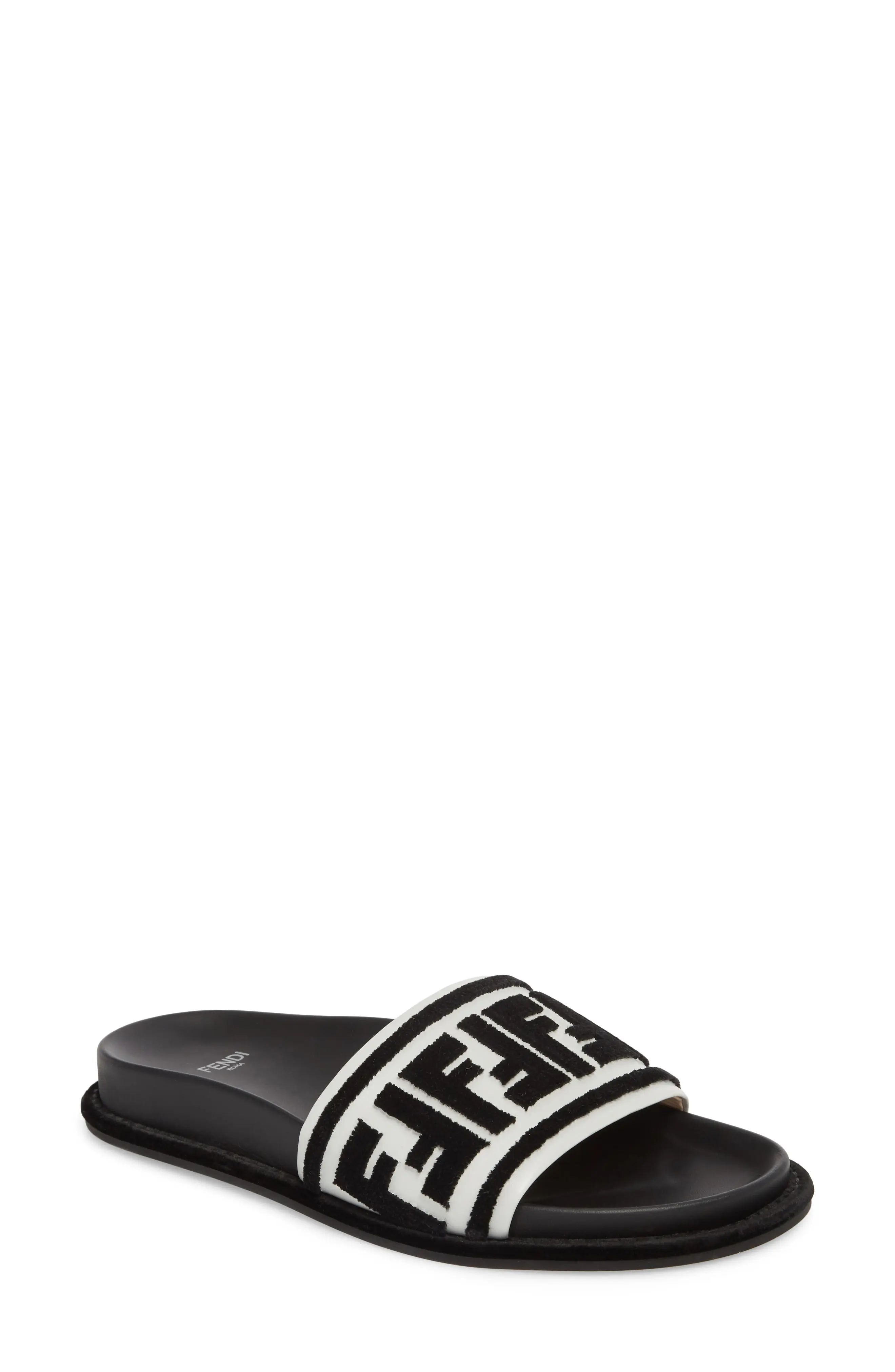 Fendi Fun Fendi Logo Slide Sandal (Women) | Nordstrom