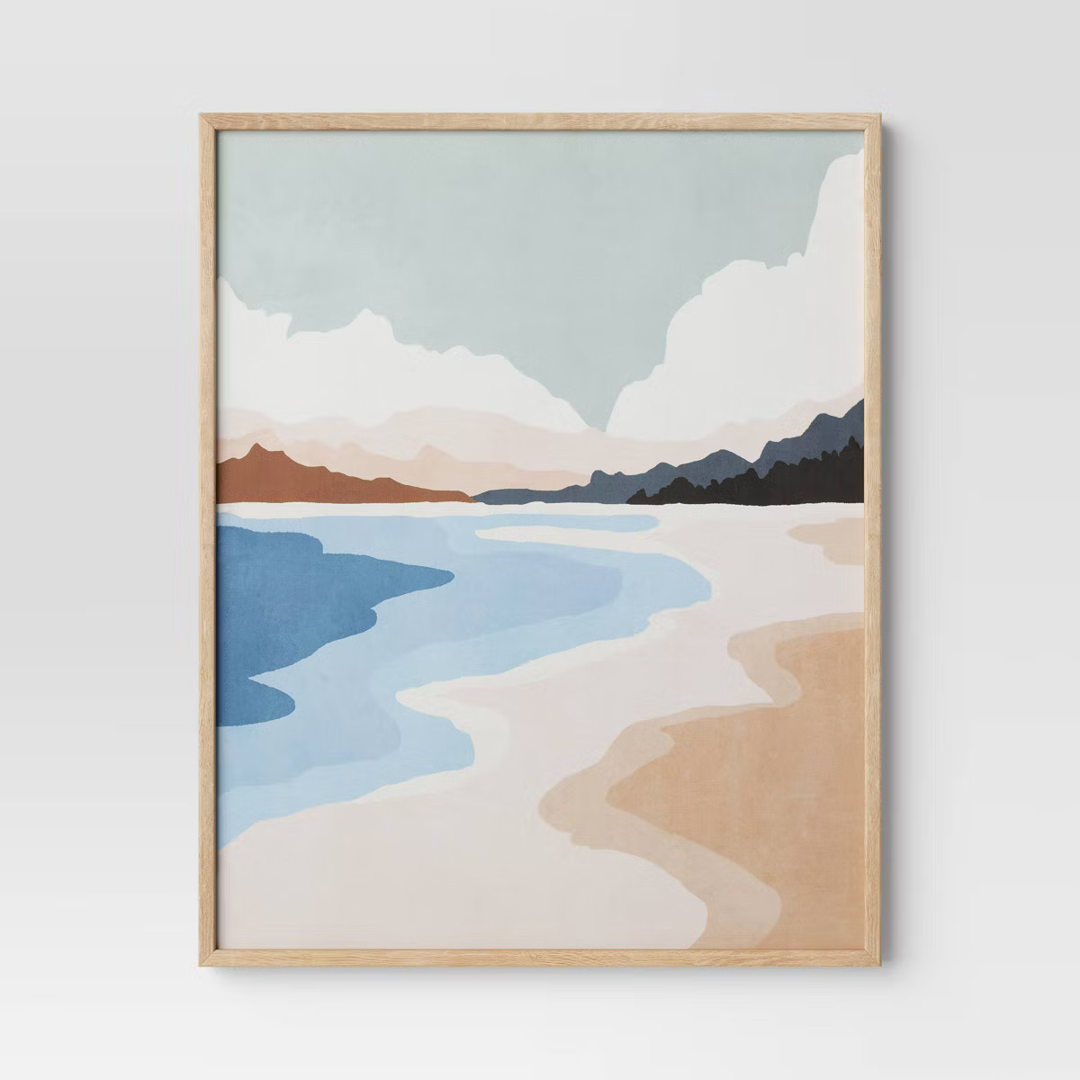 16"x20" Beach Landscape Framed Dorm Wall Art - Room Essentials™ | Target