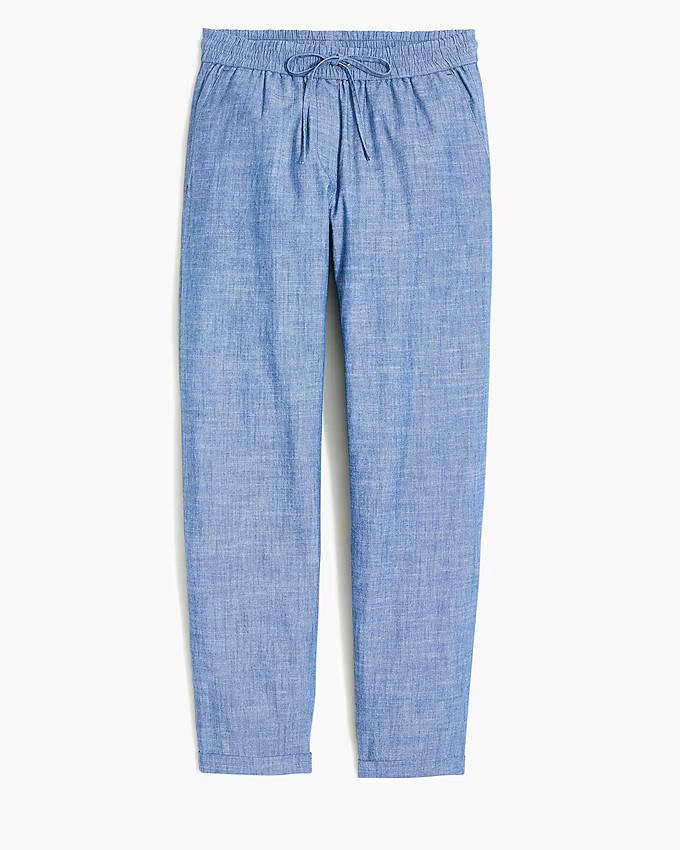 Chambray drawstring pant | J.Crew Factory