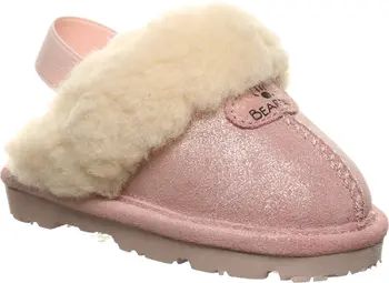 BEARPAW Loki Suede Genuine Shearling Lined Slipper | Nordstromrack | Nordstrom Rack