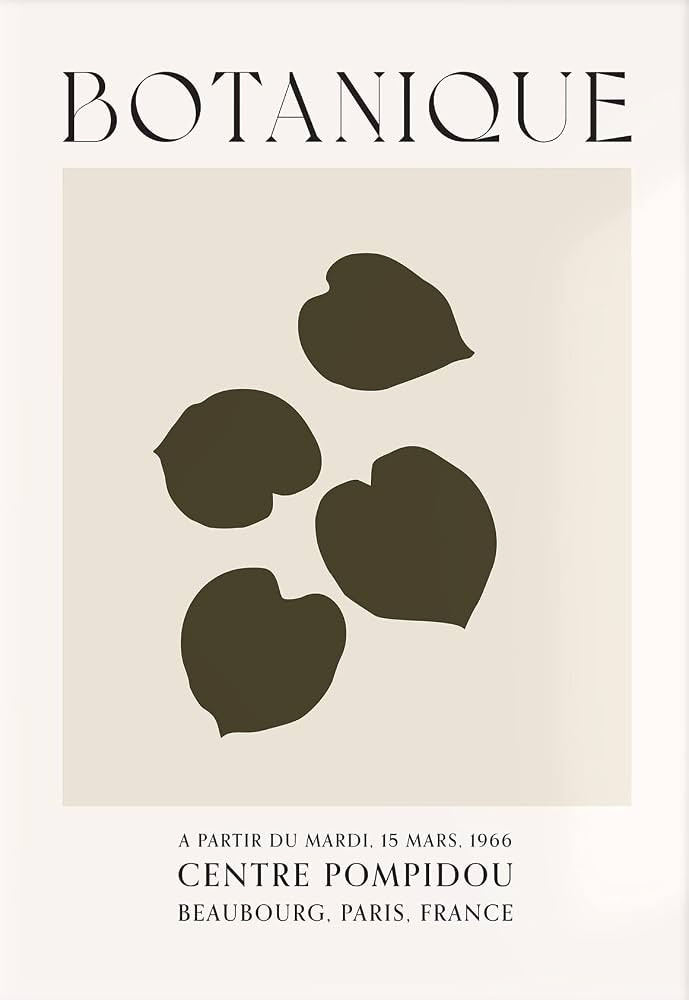 Loyience Botanical Exhibition Poster Abstract Botanical Poster Monstera Wall Art .Wall Decor Livi... | Amazon (US)