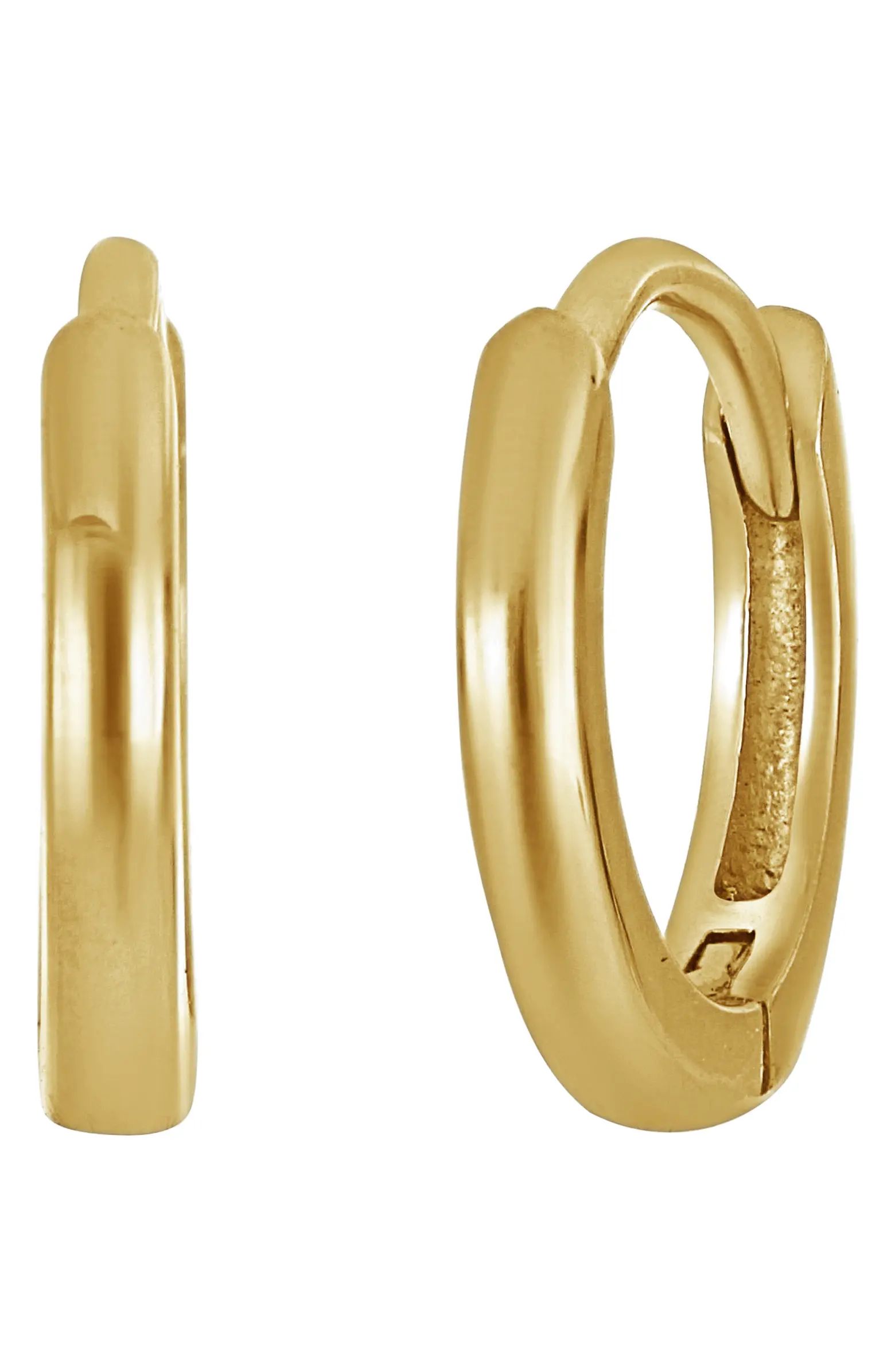 Essentials 14K Gold Huggie Hoop Earrings | Nordstrom