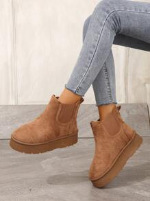 Women's Stylish Thickened Plush Anti-slip Snow Boots | SHEIN