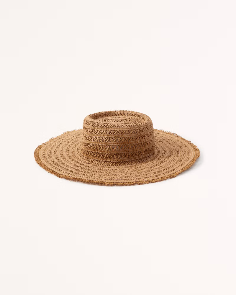 Flat Top Straw Hat | Abercrombie & Fitch (UK)