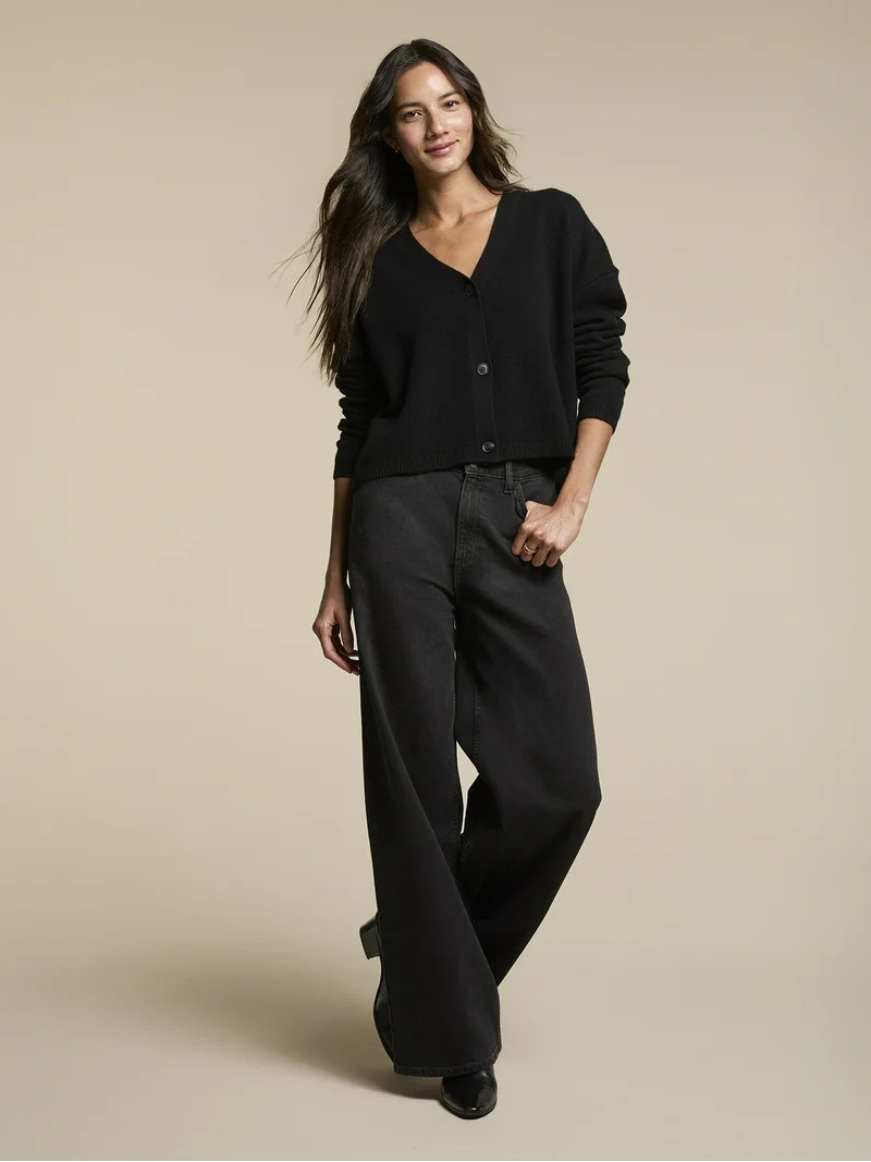 Lee® Women's Heritage A-Line Wide Leg Denim Trouser Jeans, Sizes 2-18 - Walmart.com | Walmart (US)