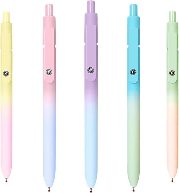 Vanhench Gel Pens, 0.7mm Aesthetic Fine Point smooth writing Cute Pens, Office Desk Accessories j... | Amazon (US)