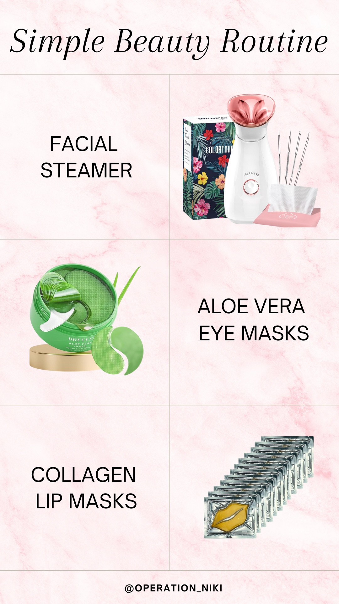 Keeping it simple with my beauty routine ✨ Just the essentials for glowing skin and a fresh, everyday look—because less is more! 💄💖

 Follow for more @OPERATION_NIKI on IG, TikTok, & Facebook! ✨ Self-care, SAHM, cleaning, kitchen, beauty, room inspo, kitchen inspo, home organization, decluttering, morning routine, self-care routine, skincare must-haves, body care, cozy home, home essentials, cleaning hacks, pantry organization, coffee bar, tidy home, relaxation essentials.

#LTKMostLoved #LTKBeauty #LTKStyleTip