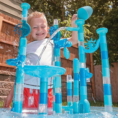 MindWare 125 Piece Aqua Maze Marble Run Toys | Target