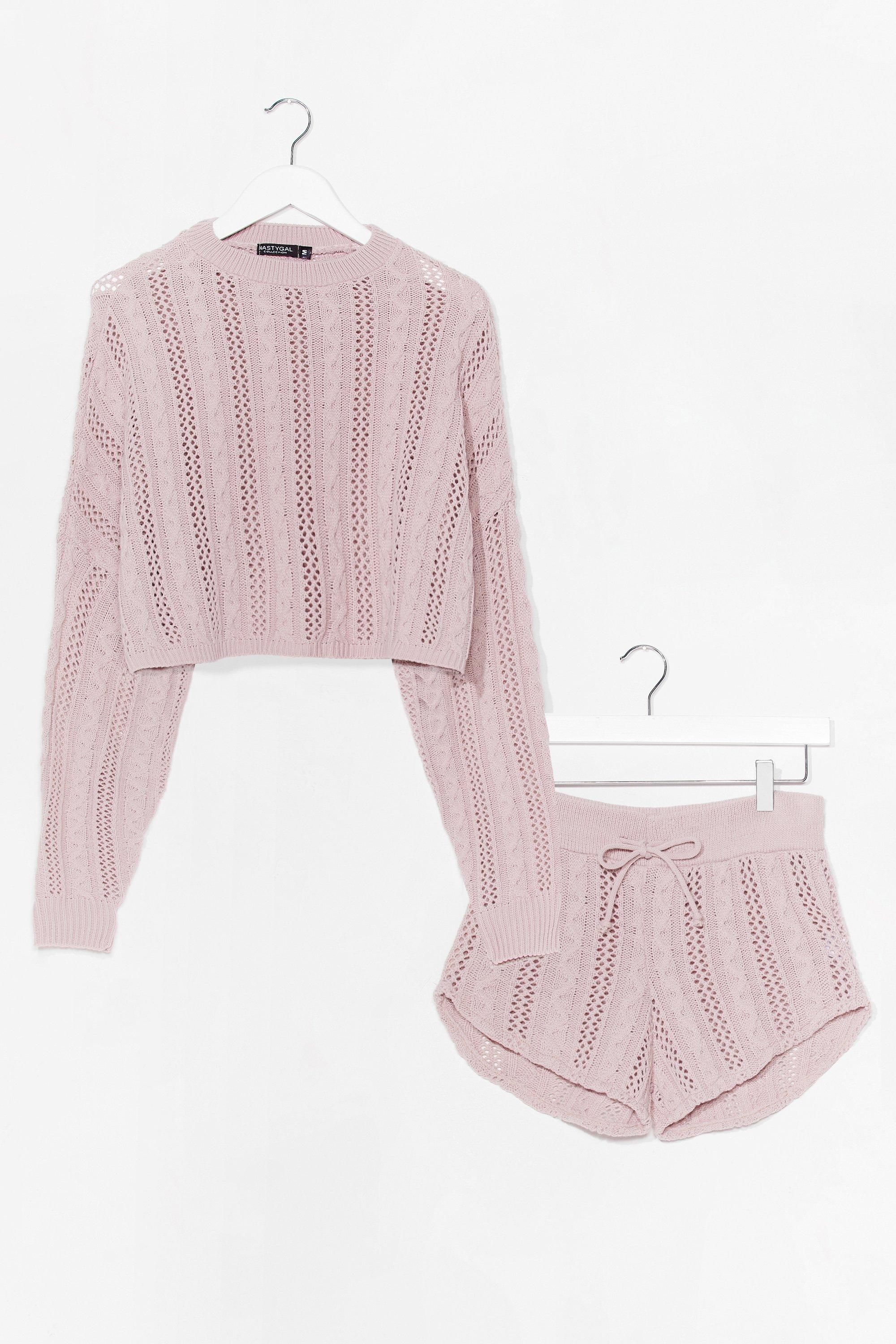 What's Your Pointelle Knit Shorts Lounge Set | NastyGal (US & CA)