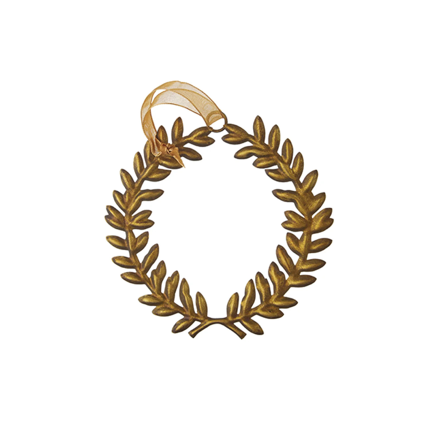 Gold Laurel Wreath Ornament | Brooke and Lou