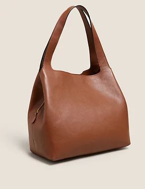 Leather 3 Part Construction Shoulder Bag | M&S Collection | M&S | Marks & Spencer (UK)