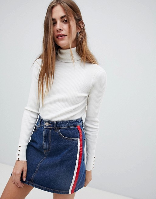 New Look roll neck jumper in cream | ASOS UK