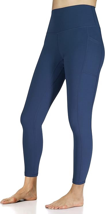 Colorfulkoala Women's High Waisted Yoga Pants 7/8 Length Leggings with Pockets | Amazon (US)