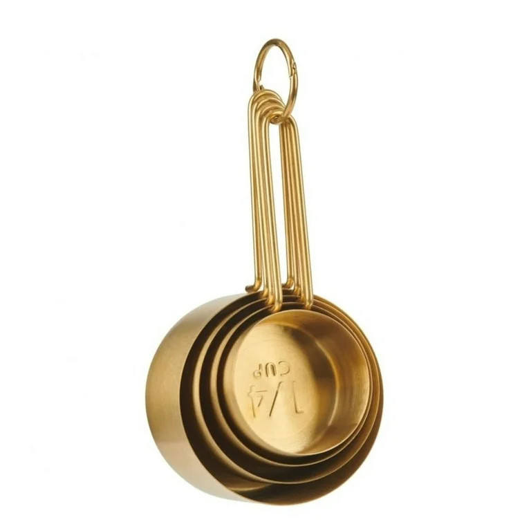 Trudeau Stainless Steel Measuring Cups | Gold | Walmart (US)