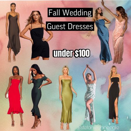 9 fall wedding guest dresses all for under $100!! Which one is your favorite?? 

#LTKparties #LTKfindsunder100 #LTKwedding