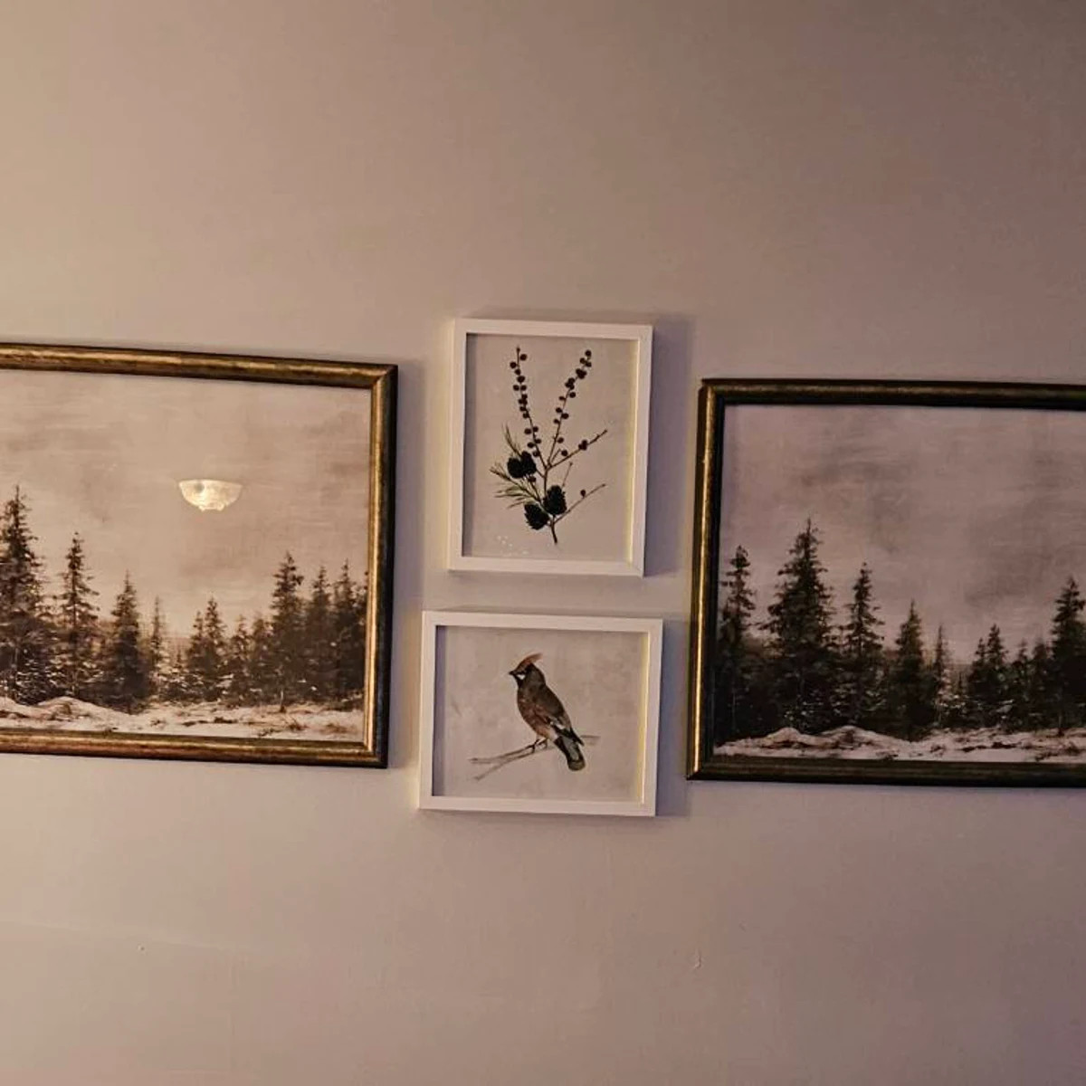 PRINTABLE Winter Forest Landscape Painting | Moody Country Scenery Vintage Digital Download | W75... | Etsy (US)