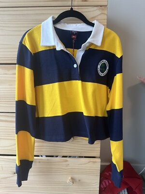 Rowing Blazers x Target Women’s Stripe Collared Long Sleeve Rugby Shirt XL | eBay US