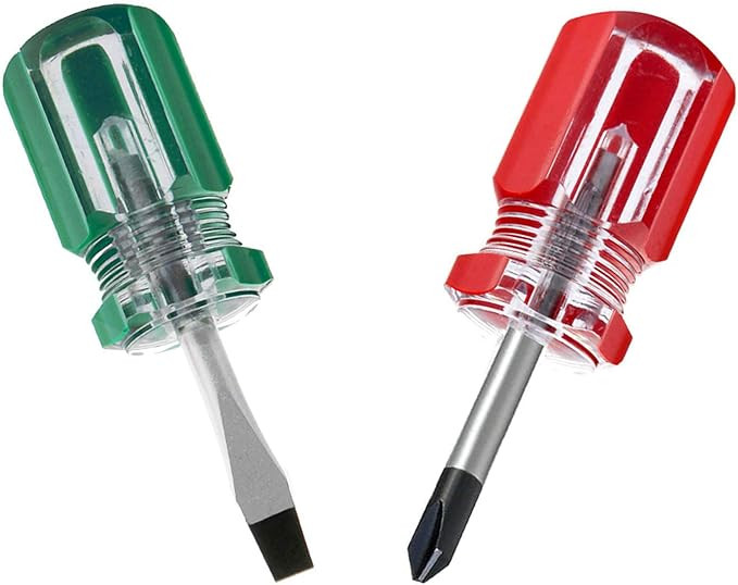 Buspoll Stubby Screwdriver Set (6 x 38mm) Phillips short screwdriver and flat short screwdriver | Amazon (CA)