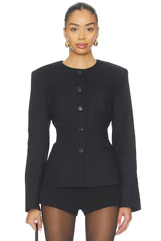 EAVES Mai Compact Suiting Blazer in Black from Revolve.com | Revolve Clothing (Global)