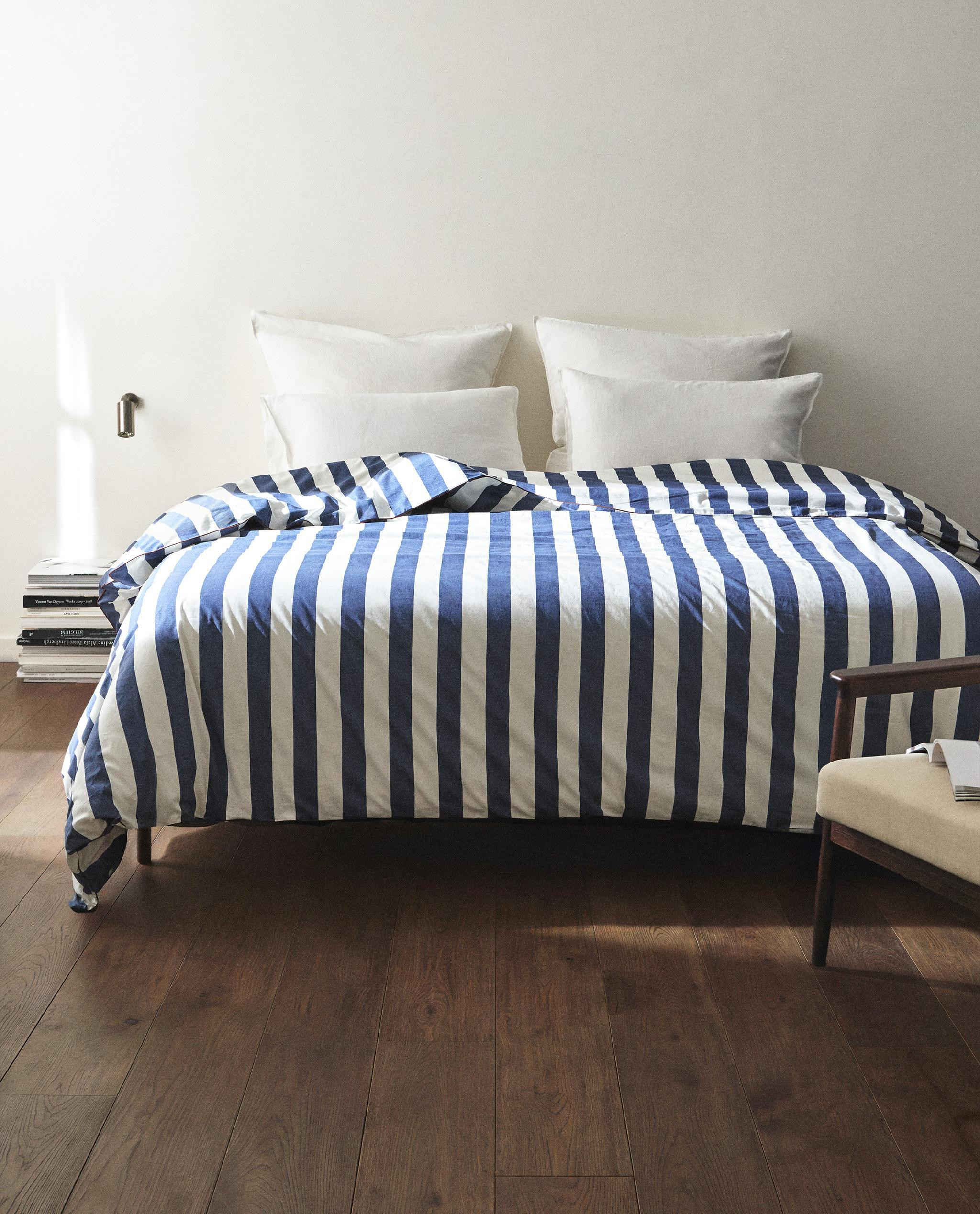 Faded Cotton Striped duvet cover | Zara Home US