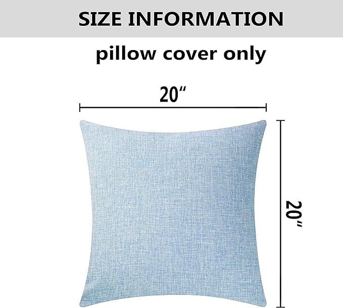 Home Brilliant Pillow Covers 20x20 Decorative Linen Throw Pillow Case Cushion Cover for Patio Sof... | Amazon (US)