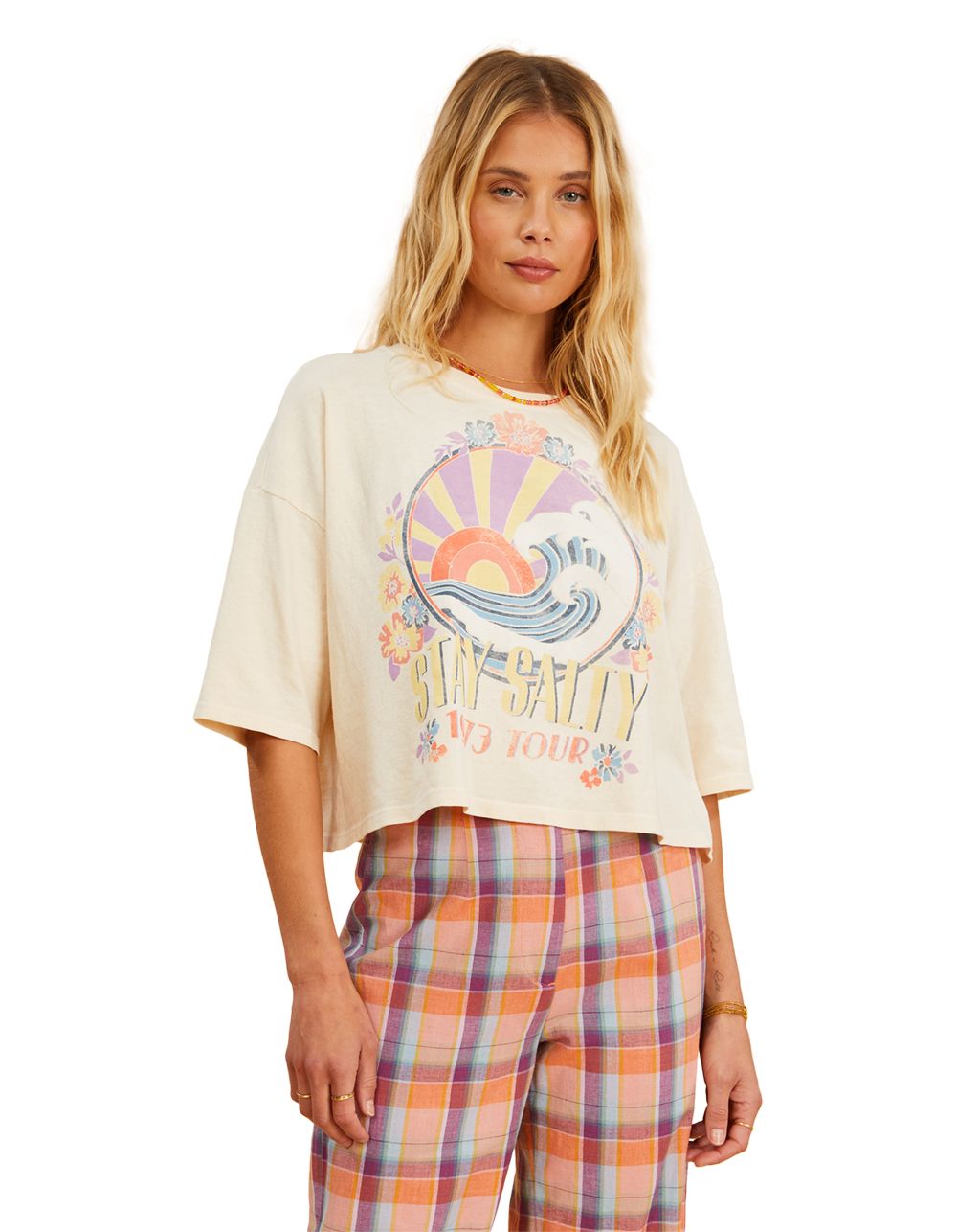 BILLABONG x Salty Blonde Still Salty Womens Tee - ANTIQUE WHITE | Tillys | Tillys