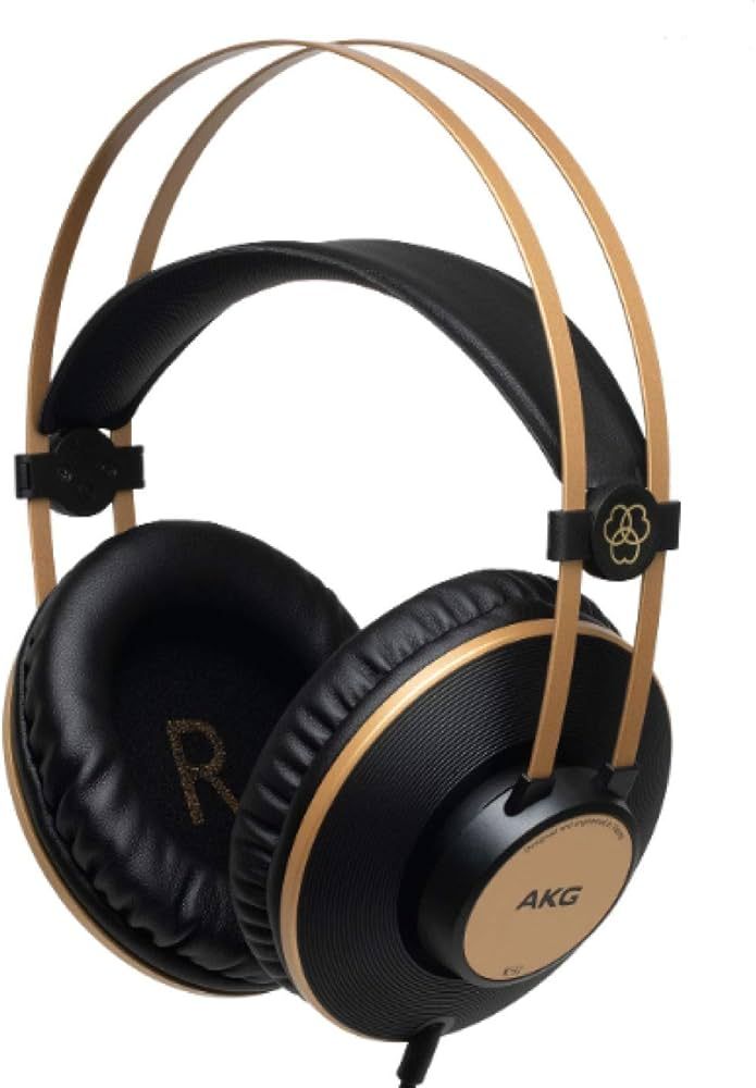 AKG Pro Audio K92 Over-Ear, Closed-Back, Studio Headphones, Matte Black and Gold | Amazon (US)