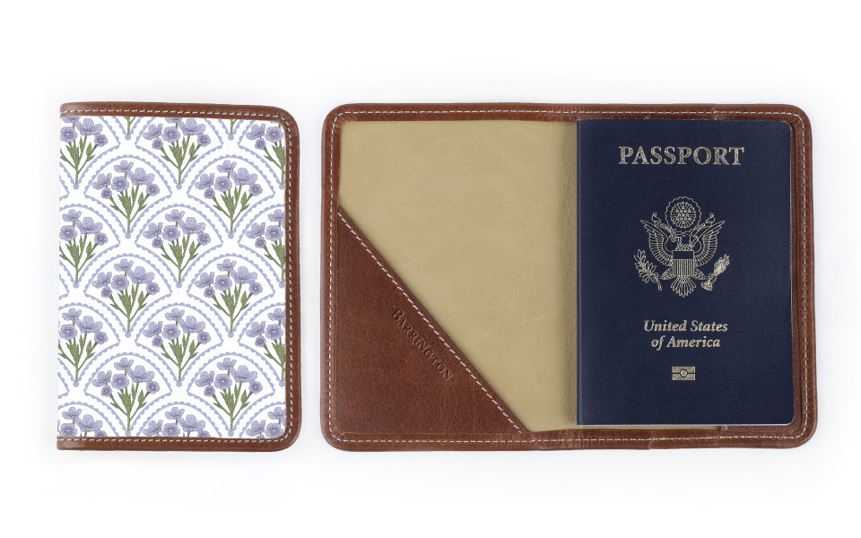 Glasgow Passport Case - Monogram Stripe | Barrington Gifts