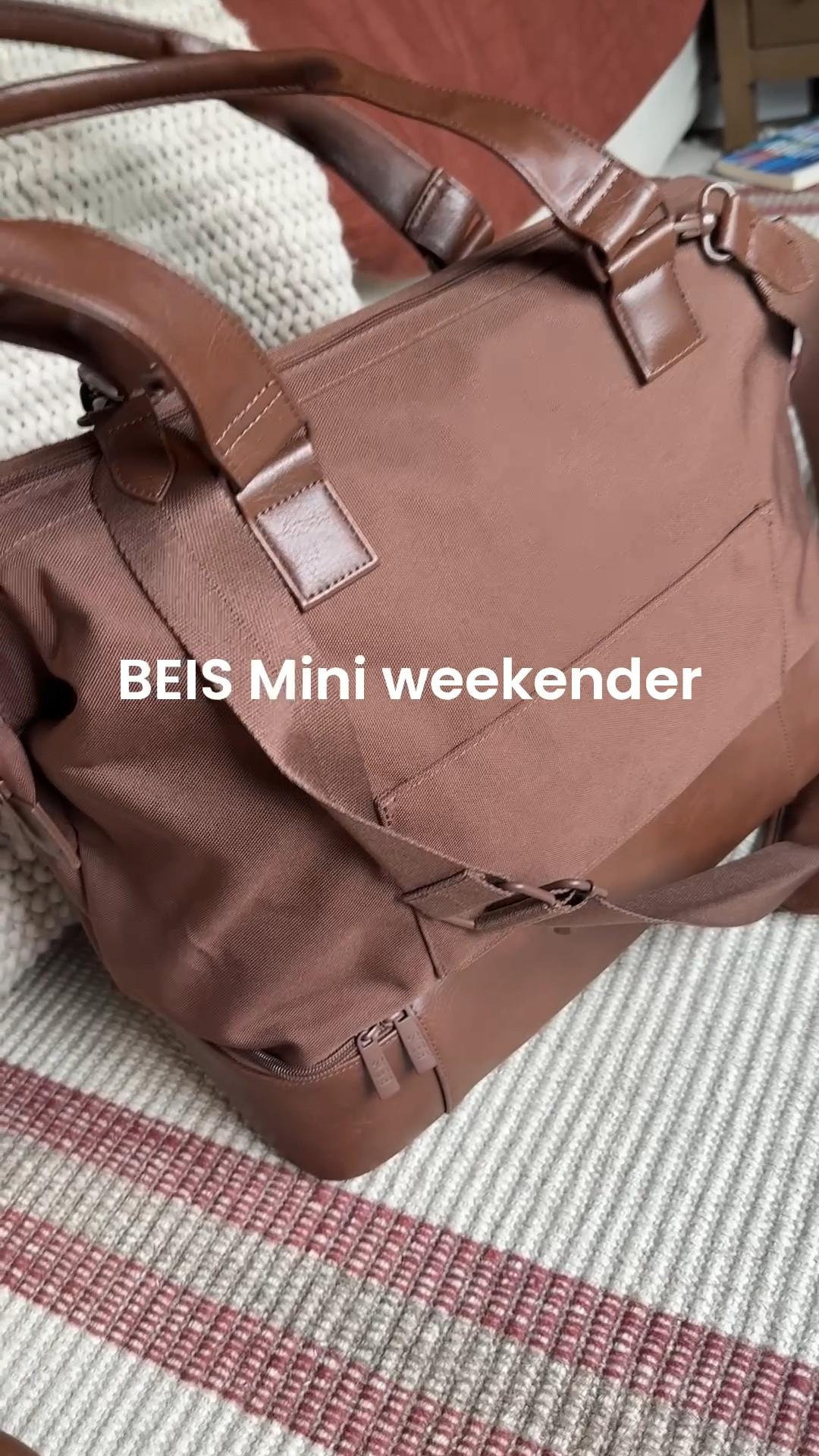 Love this pretty bag! And perhaps you can make it work for the weekend. And this one, I have two changes of clothes, light, toiletries, and makeup, two pairs of shoes, chargers, and a few other things… There’s also a handy flap that slides over a carry-on

#LTKTravel