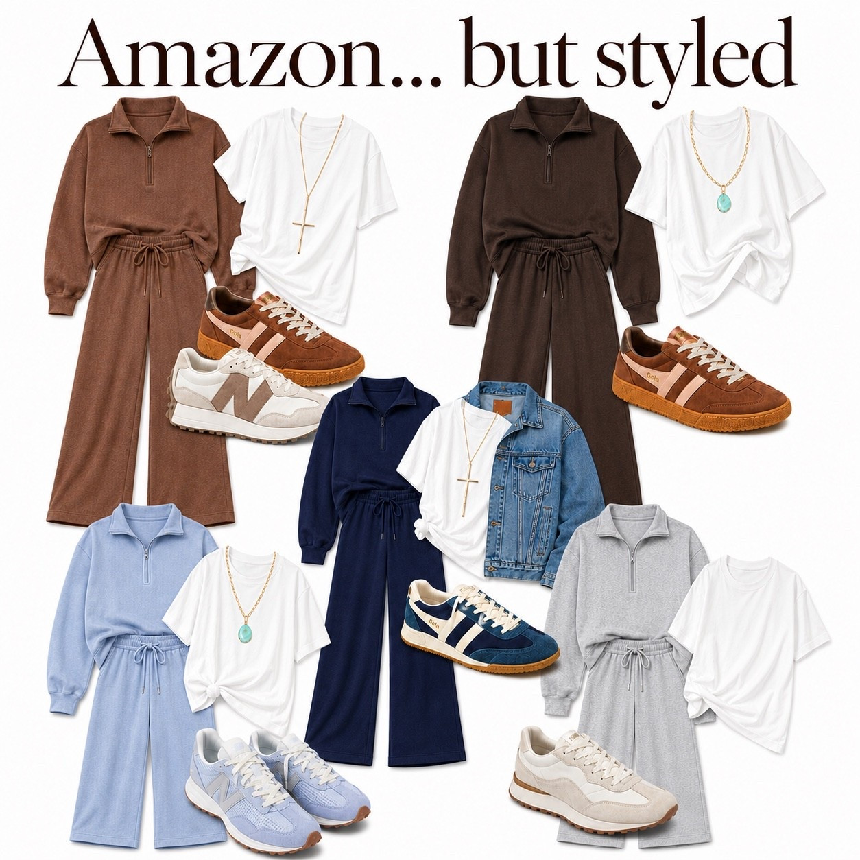 These new Amazon sets are perfectly styled together or you can mix and match to make entirely separate outfits.   I'm wearing an XS.