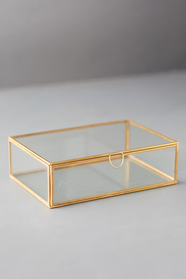 Brass Curio Display Box | Anthropologie (US)