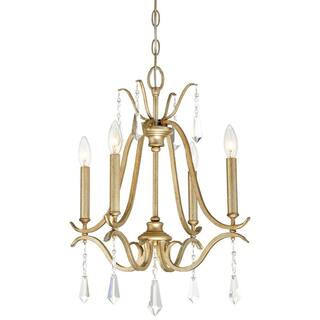 Laurel Estate 4-Light Brio Gold Mini Chandelier | The Home Depot