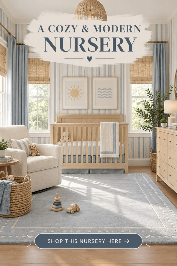 Looking for baby boy nursery ideas that feel cozy, calming, and timeless
