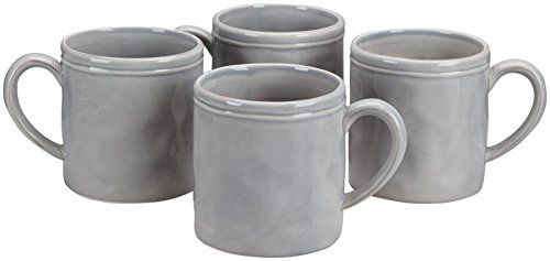 Pom Pom at Home Heritage Grande Mug, Set of 4, Grey | Amazon (US)