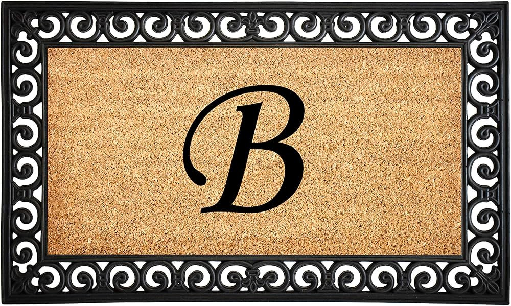 Calloway Mills 104131830 Gabriel Monogram Doormat, 18" x 30" (Letter B) | Amazon (US)