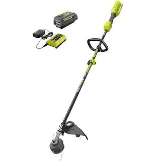 40V Expand-It Cordless Battery Attachment Capable String Trimmer with 4.0 Ah Battery and Charger | The Home Depot