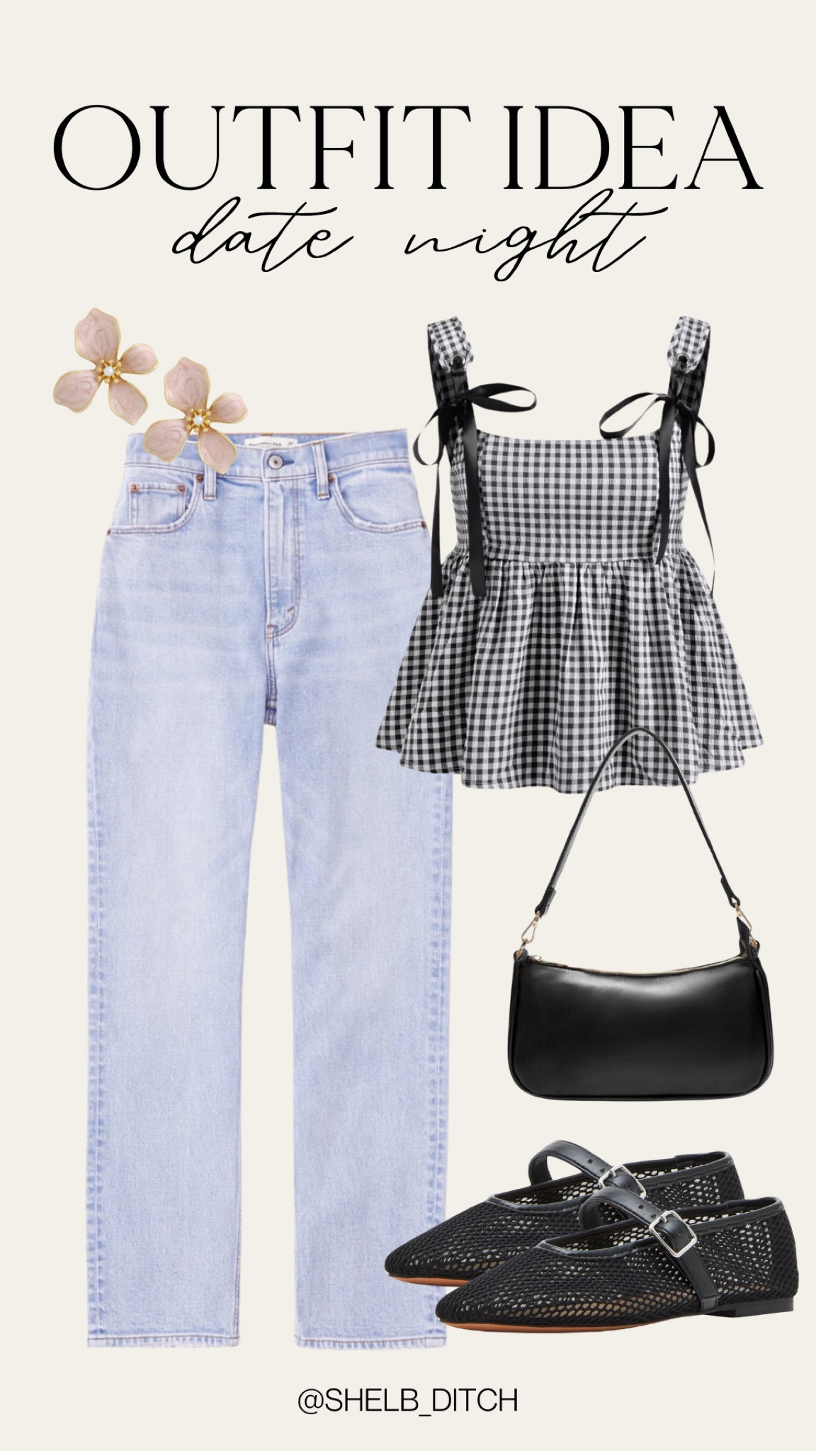 Outfit Idea | Date Night | Abercrombie Jeans | Gingham Top 

#LTKFindsUnder100 #LTKFindsUnder50 #LTKStyleTip