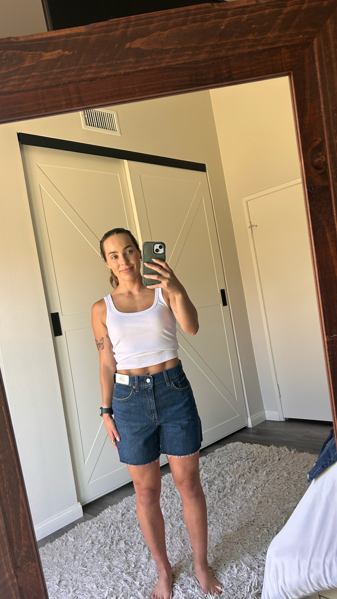 @abercrombie high rise loose shorts, size 25 review! 